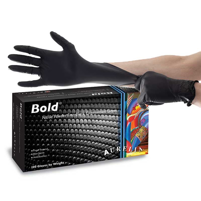 Black Nitrile Gloves