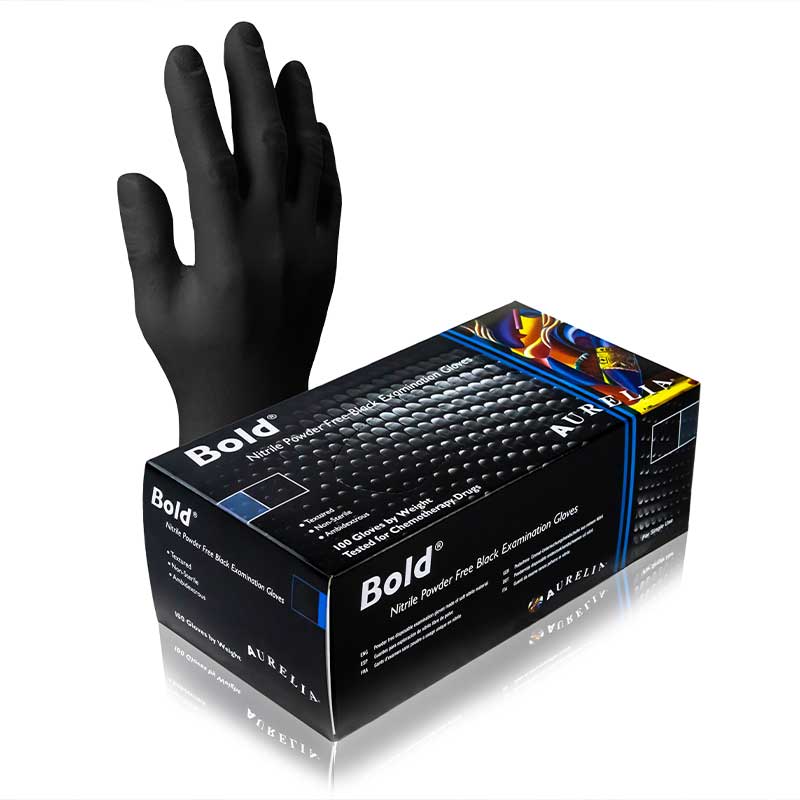 Black Nitrile Gloves