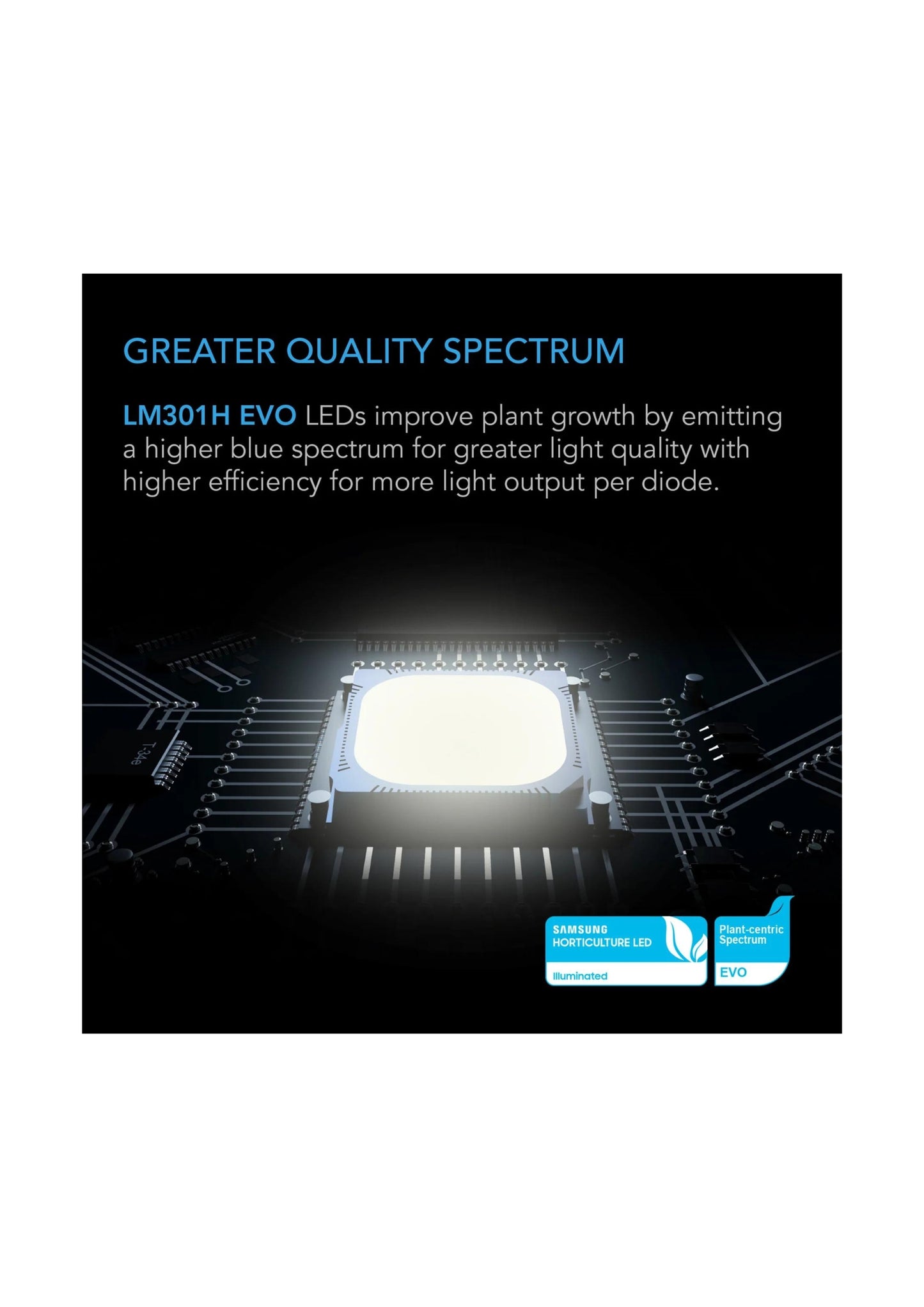 IONFRAME EVO3, Samsung LM301H EVO kommerzielles LED-Wachstumslicht, 280 W, 2 x 4 Fuß