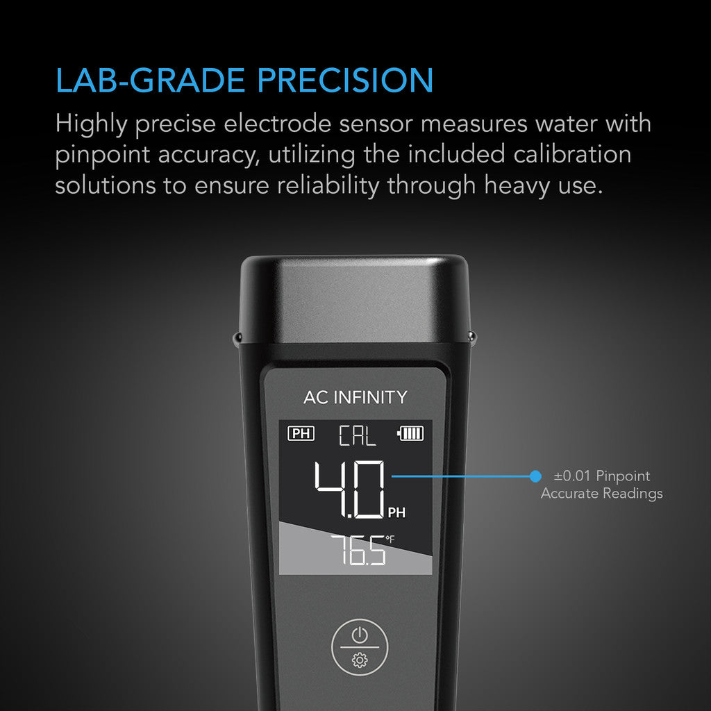 Hydroponic Meter Pro Kit, All-In-One PH Pen, Interchangable Probe