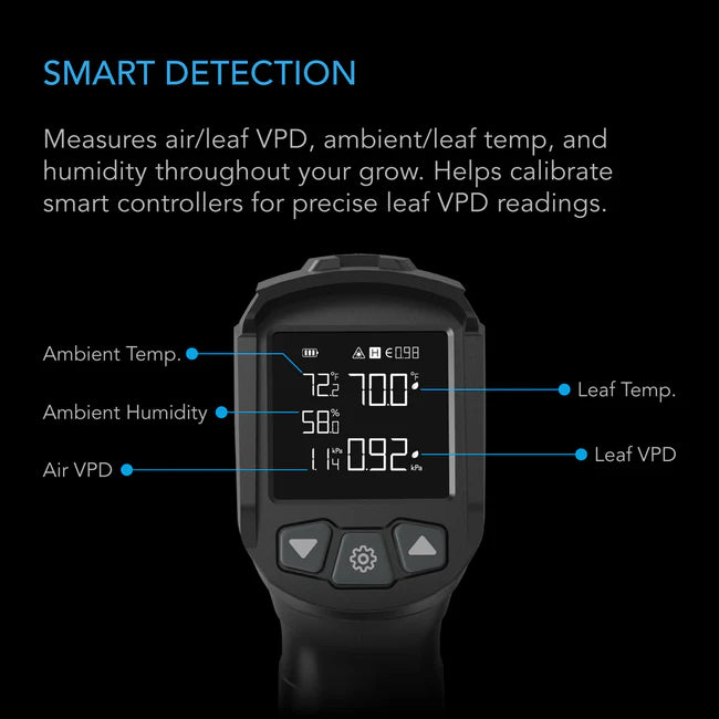 VPD Thermometer, Handheld Environmental Monitor, Captures Leaf VPD and Temperature