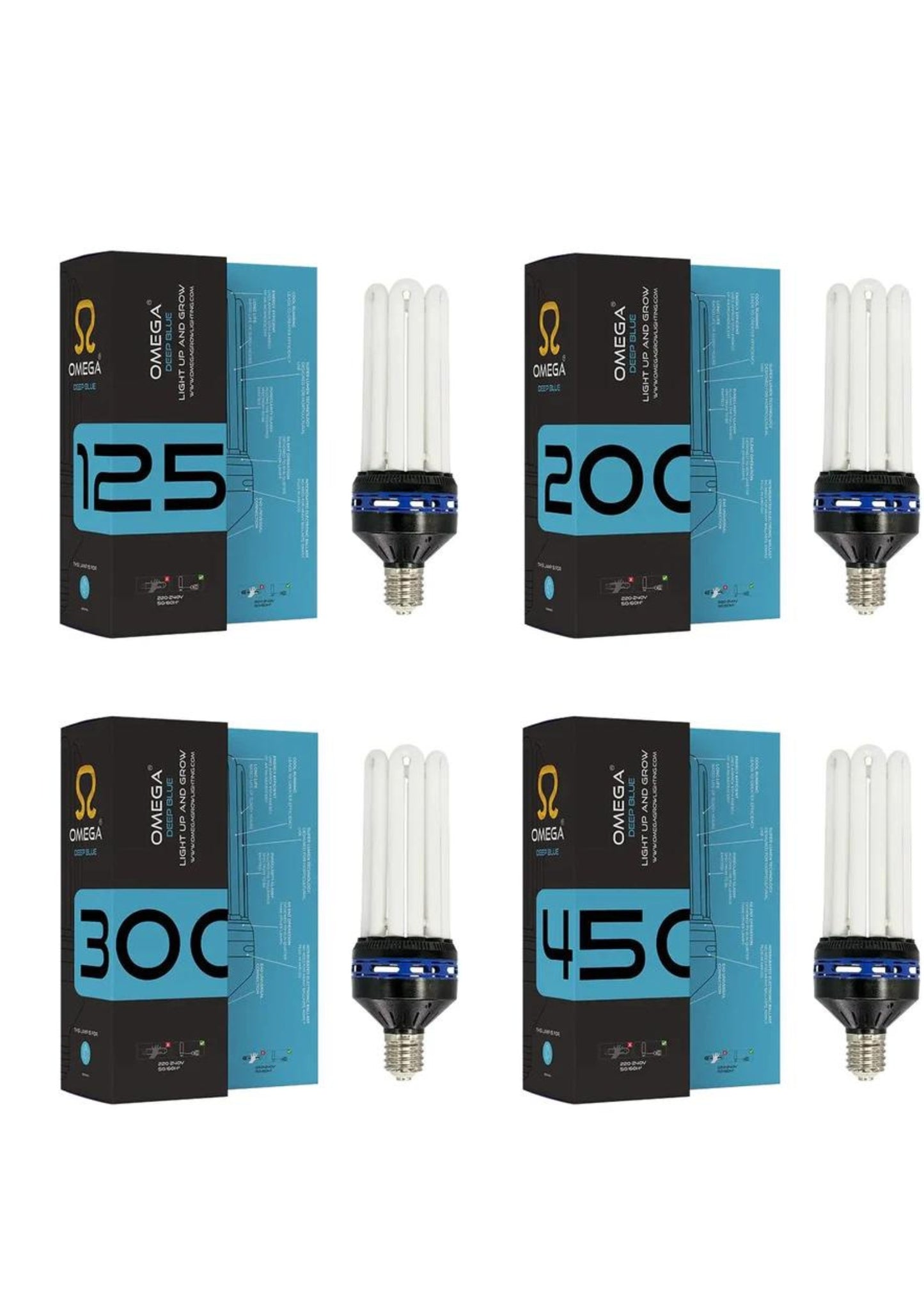 Omega Deep Blue CFL Lamps